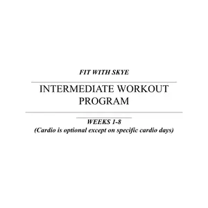 Fit with Skye intermediate workout program