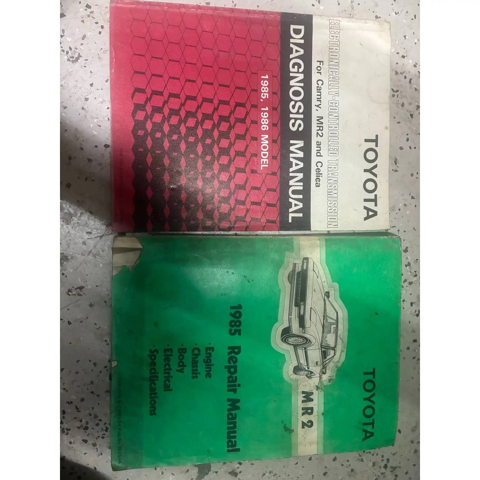 1985 Toyota MR2 MR 2 Service Repair Workshop Shop Manual Set