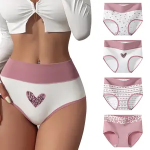 Hotcom Women’s High-Waist Cotton Slippers, Comfortable Support, Set of 4 or 8 Pairs, Hipster Style, Breathable and Soft, Ideal for Everyday Use