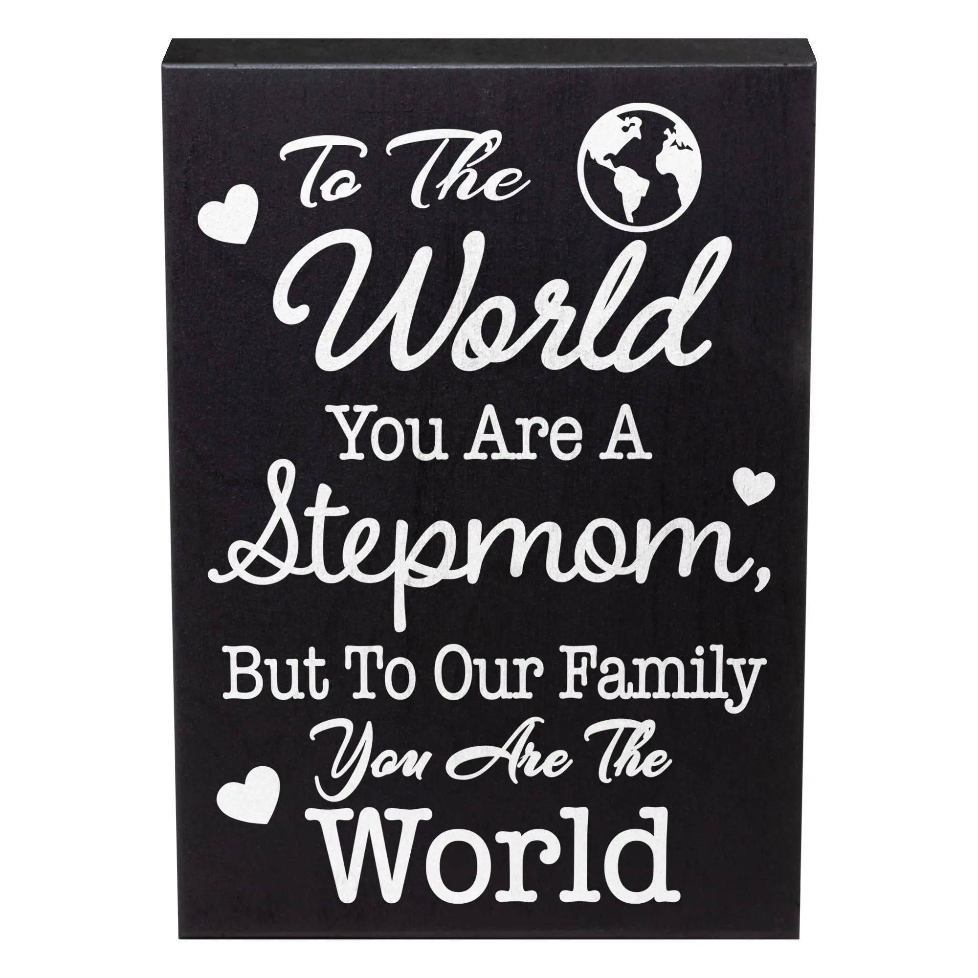 JennyGems Stepmom Gifts, Meaningful Stepmother Gift, Other Mother Quotes, Gift for Stepmom, Shelf Decor Wall Hanging, Made in USA