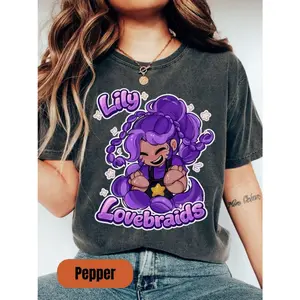 [Sale up to 50%] [Free Ship] Lily Lovebraids Poppy Playtime Comfort Color T-Shirt, Poppy Playtime Shirt, Poppy Playtime Shirt, Huggy Wuggy, The Prototype The First Creation