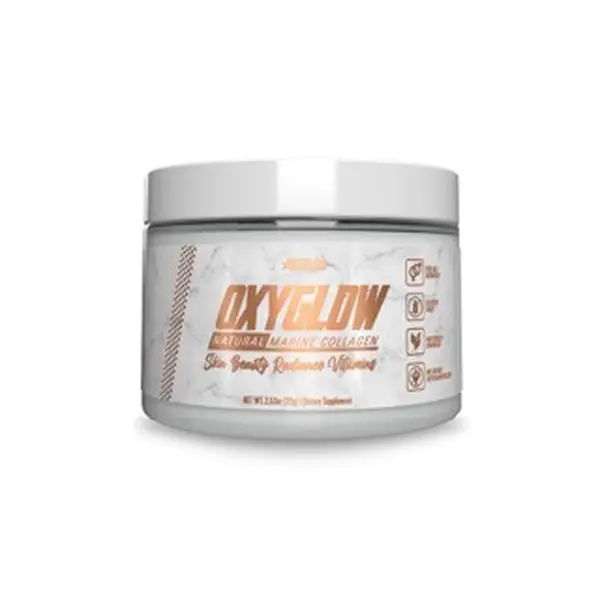 OxyGlow Marine Fish Collagen Powder - Unflavored, Easy-Mix Collagen Health Beauty Supplement for Smooth Skin, Hair, Nails Support & Women's Daily Age Defying Wellness