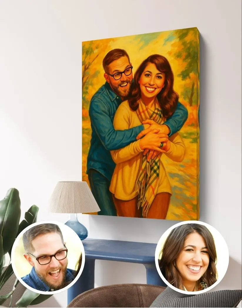 P-10150 Personalized Wall Art Decor - Custom Photo Print for Room Decoration - Family Portrait or Travel Moments - Artistic Wall Ornaments for Home
