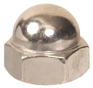 212 MAIN Zinc Plating 10-24 Thread Acorn Shape Nut Cap, Sports Collectible Accessory for Sports Collectibles