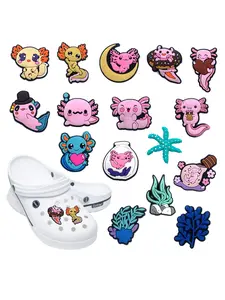 16pcs New Cartoon Salamander Shoe Accessories Set, Comfortable and Durable Design, Fashionable Daily Wear, Ideal Gift for Fashionistas