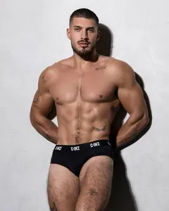 Premium Stretch 3-Pack Mid Rise Brief Black