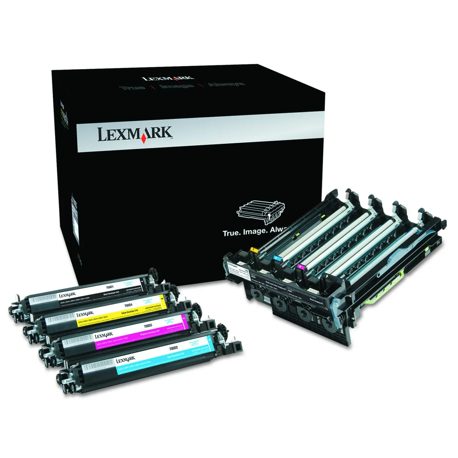 Lexmark 70C0Z50 Unison Imaging Unit 40000 Page-Yield Black/Tri-Color