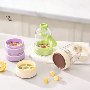 2-in-1 Ice Bottle with Built-in Cube Tray  No-Touch Ice Release Portable, Leak-Proof & Reusable,Portable Ice Water Bottle  Perfect for Gym, Travel & Outdoor  No-Touch Ice Tray Design