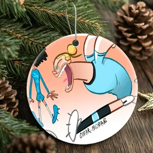 Christmas Ornaments Manchester Vs Chelsea Haaland Vs Cucurella Decor Holiday New Year Gift For Friends Circle Birthday Acrylic