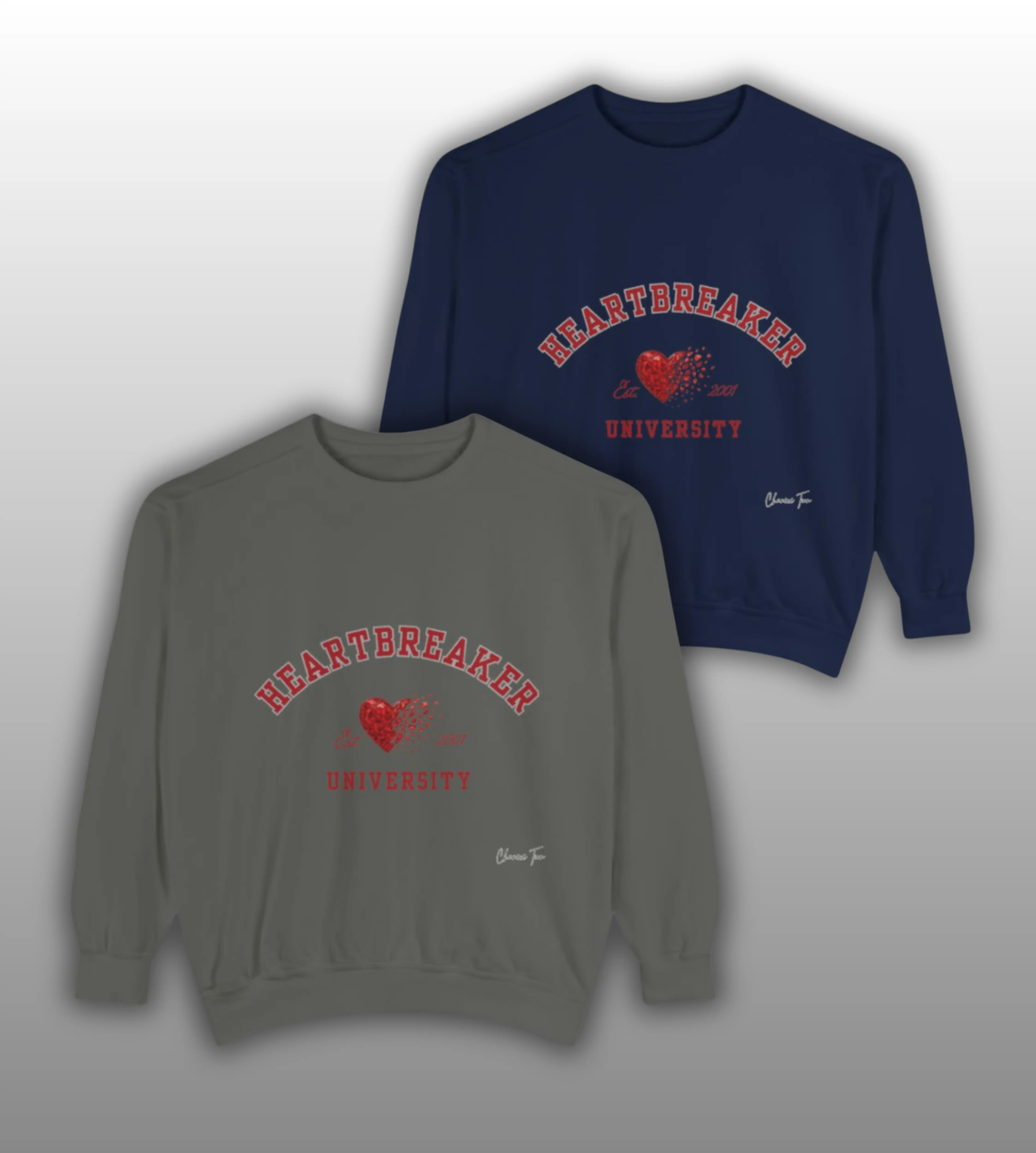 “Heartbreaker University” Unisex Garment-Dyed Sweatshirt