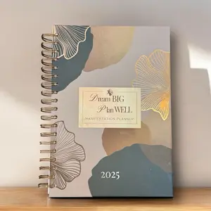 2025 Monthly and Weekly Manifestation Planner with Guided Visualization and Positive Affirmations
