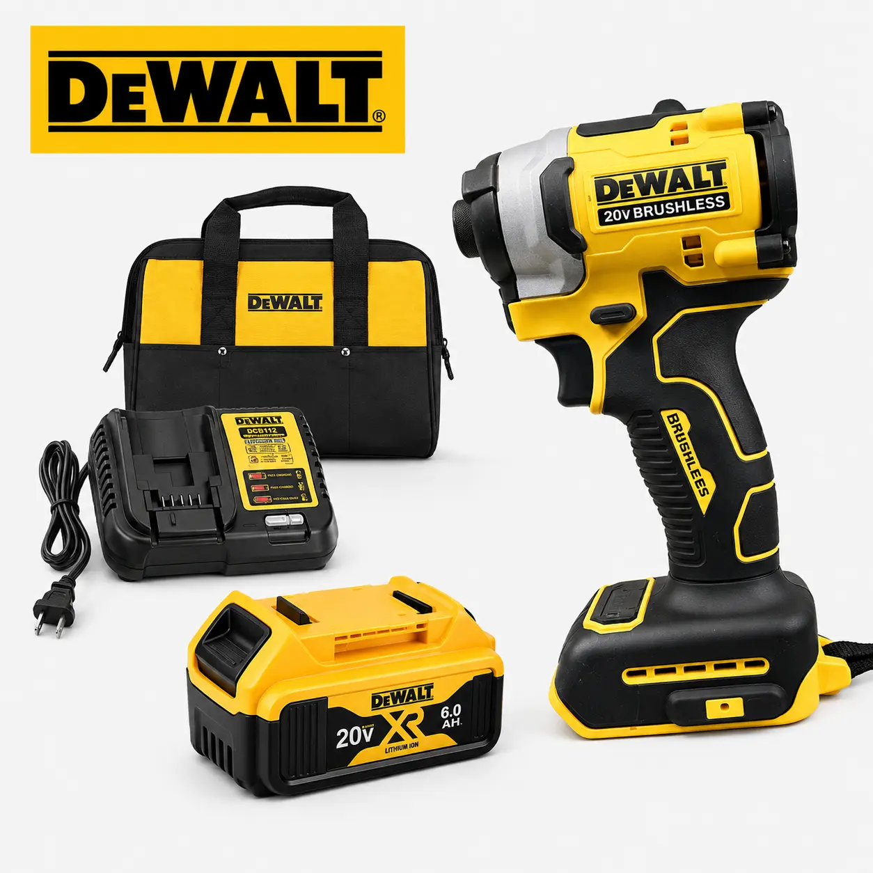 DEWALT DCF850 Compact Impact Driver 1825 In-Lbs Torque Brushless Power Tool 1/4 Inch Hex Chuck For Construction Woodworking Garage Repair DIY Projects high hardware 2-inch cordless impact wrench lithium high torque battery