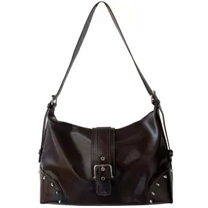 2026 New Arrival Niche-Style Riveted Sport-Inspired Shoulder Bag - Premium, Retro-Chic, Versatile - Crossbody Option for Commuting (Sports & Outdoor Gym Accessory), Sport-Inspired Shoulder Bags