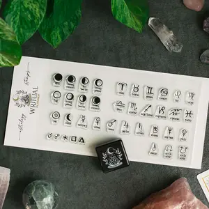 Astrology Stamps - Set of 38 Original Clear Photopolymer Cling Stamps