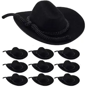 10-Piece Party Hat Set, Mini Western Style Hats for Women, Pet Accessories, Mother's Day Gift, &, Christmas Halloween Decor