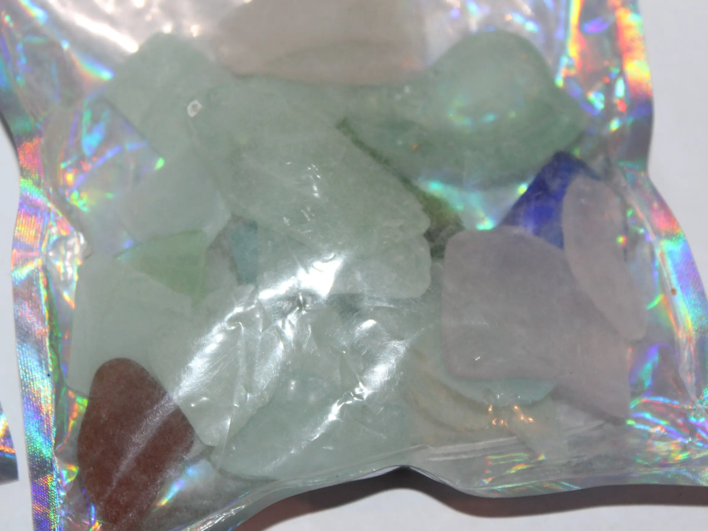 Ocean Tumbled Drilled Seaglass for Windchime making 15 drilled seaglass pieces, Assorted sizes and colors