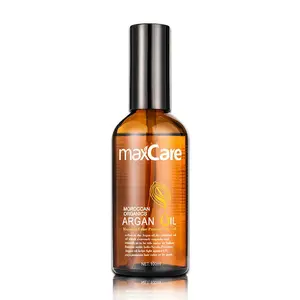 maxCare Maca Power Moroccan Argan Oil for Hair Healing Cold Pressed Weightiess Argan Qil Hair Serum for Dry Damaged Hair 100ml Hair care Scent Comfort Haircare Repair minoxidil castoroil hair products