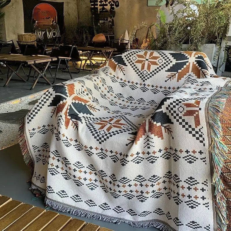 Sofa blanket, outdoor blanket, portable thick picnic blanket, bed cover blanket, sofa blanket, camping blanket, beach blanket, courtyard garden tent mat, tear resistant leisure blanket for outdoor decoration, tablecloth, tapestry background cloth