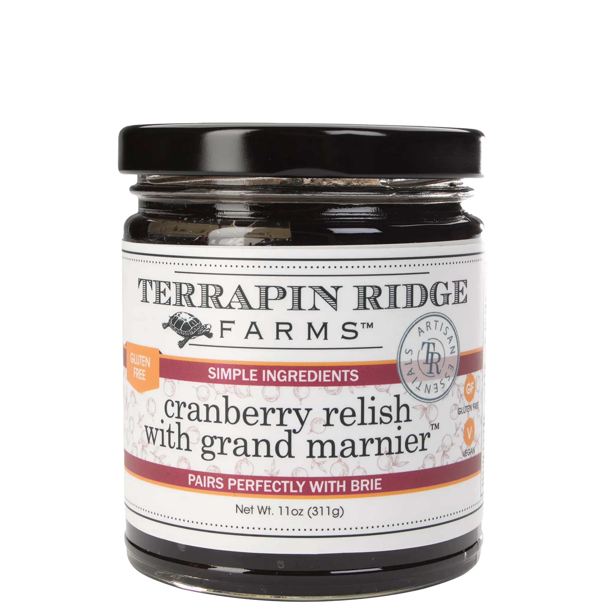 Terrapin Ridge Farms Cranberry Relish With Grand Marnier™ - Perfect for Turkey, Stuffing, and Appetizers