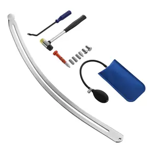 VEVOR Dent Puller Kit, Paintless Car Dent Removal Tool, Auto Fender Damage Repair Puller Lifter with Curved Rod, Crowbar, Rubber Hammer, Airbag, Detachable Repair Pens, Replacement Heads Tools Kit