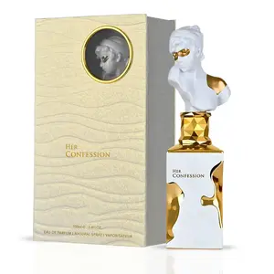 Her Confession Eau de Parfum 100ml 3.4 Oz - Vanilla Floral Amber Musk Long Lasting Elegant Perfume for Women with Jasmine Tuberose Notes Luxurious Scent New Release Jasmine & Tuberose Floral Fragrance, Fragrance for women