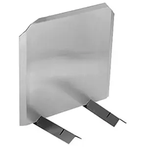 Homesaver Radiant Fireback Stainless 18 Inch w X 16h Inch 14-ga. 304-alloy