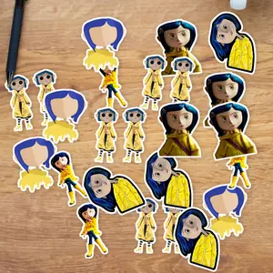 Stickers Pack 20 Pcs Coraline Laptop Vinyl Aesthetic Bumper Bike Waterproof Car Skateboard Guitar Luggage Bottle Water Colorful