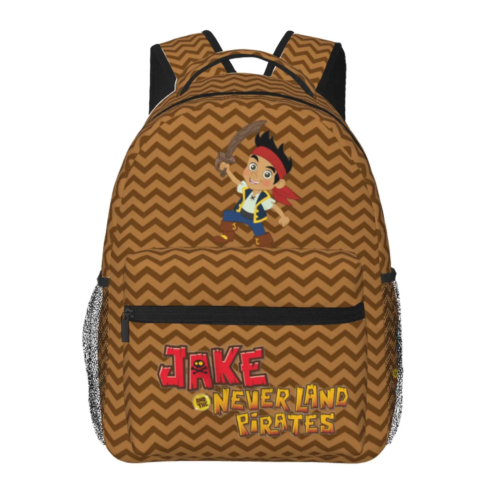 Jake and the Never Land Pirates Backpack Jake pirate boy Large Laptop Backpack Izzy Never Land Pirates Lightweight Backpack Casual Daypack School Bag for Kids Teen Boy Girl