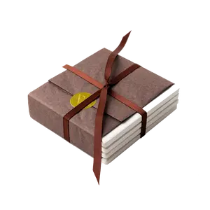 CERAMIC GLASS COASTERS / Set of 4