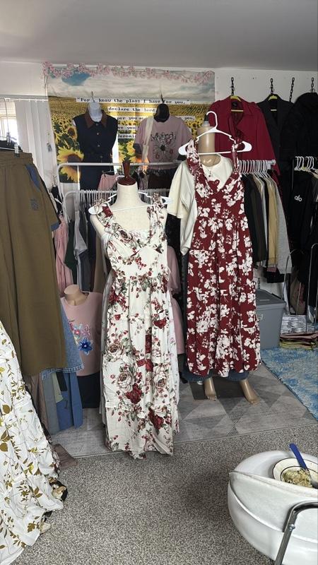 Dress none brand nwt smocking at the back 32 to 40 bust will fits