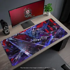 Dark Souls Desk Mat - Artorias the Abysswalker Epic Artwork, Gothic Fantasy Gaming Mouse Pad, Gift for RPG Fans