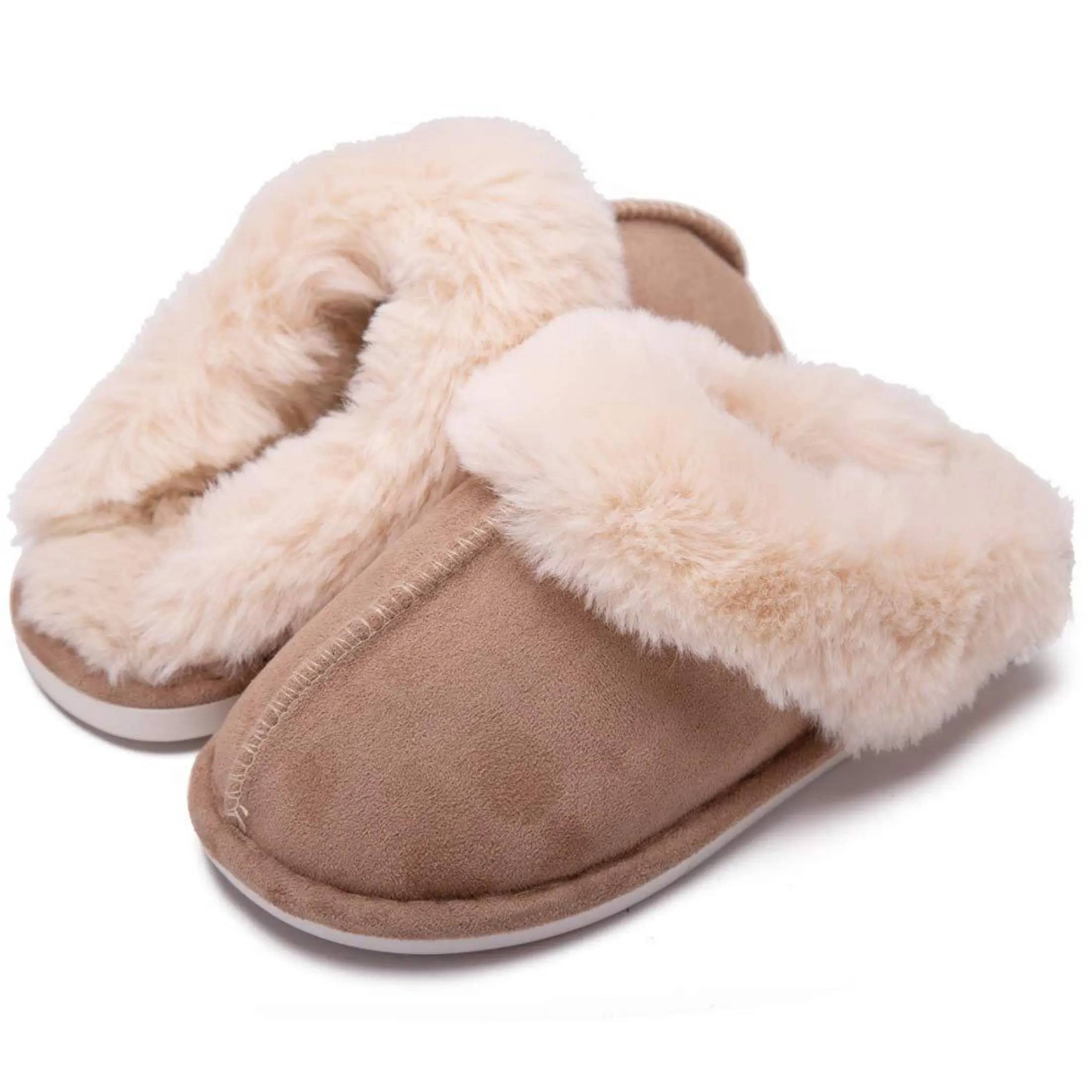 Women's House Slippers Memory Foam Fluffy Soft Slippers, Slip on Winter Warm Shoes for Women Girl Footwear