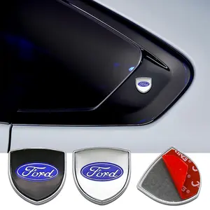 Car 3D Metal Emblem Sticker, Body Decoration Decal, Tail Door Window Customization Patch, Car Exterior Upgrade Accessory, Car Accessories for Ford Fiesta Mondeo Fusion Escape Shelby Edge Kuga