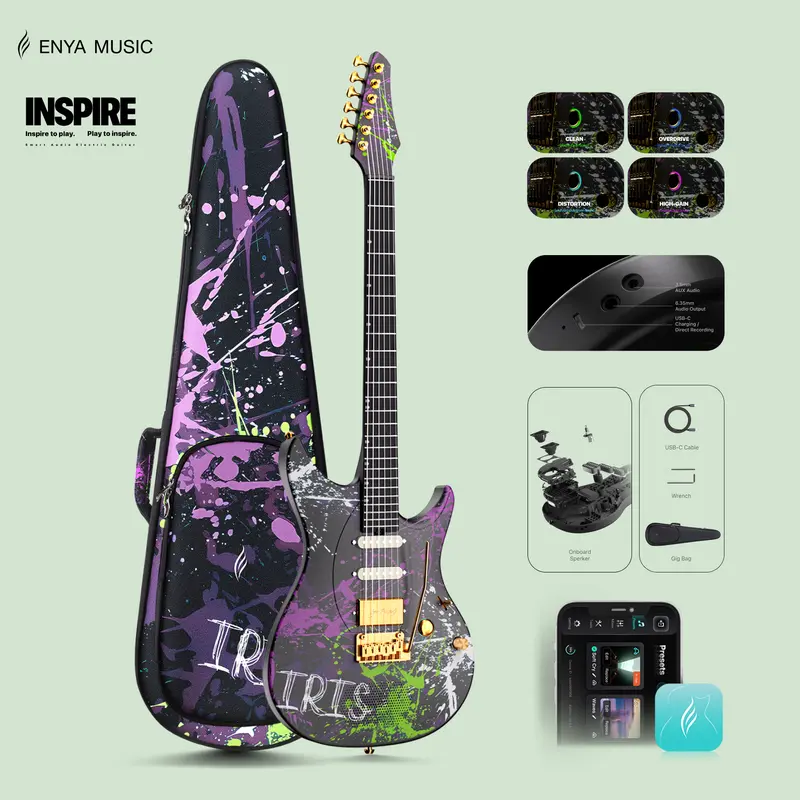Zero Gear Rocker】Xmari Smart Electric Guitar with DSP Effects, 4