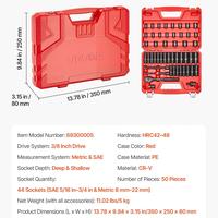 50 pcs, 3/8" SAE and Metric