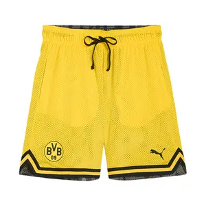 PUMA Mens Hoops X Borussia Dortmund Shorts Casual Bottoms Casual - Yellow
