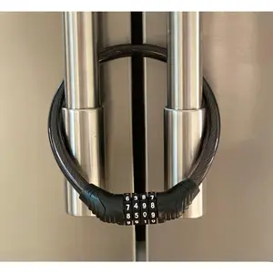 Refrigerator Lock for  & Adults, 4-Digit Code Fridge Lock for -Door Refrigerators, & Versatile Cabinet ()