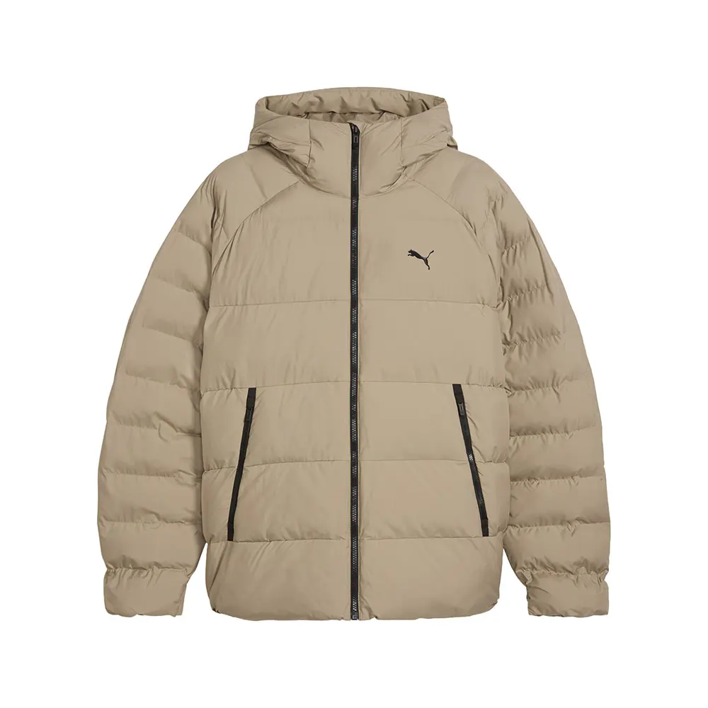 PUMA Mens Mono Hooded Jacket Athletic Outerwear Casual - Beige