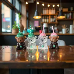 Star Bear Cup Charm 3.5cm - Adorable Design for keychain, Cellphone, all DIY, Perfect for Cup Lovers & Gifts, Compact Size for Small Accessories