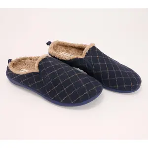 Revitalign Orthotic Mens Cozy Slippers - Dundee Windowpane