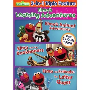 Sesame Street - Elmo's Learning Adventures: Triple Feature  [DVD Video Disc] Full Frame, Amaray Case