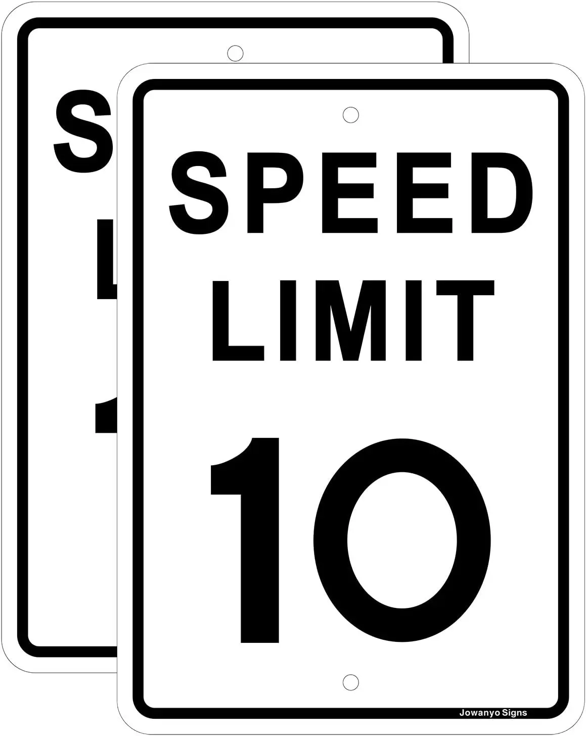 Speed Limit 5 MPH Sign,Slow Down Traffic Sign,16 X 12 inches,Reflective Aluminum,UV Protected,Weather Resistant,Waterproof,Durable Ink,Outdoor Use,Easy to Mount(2 Pack)