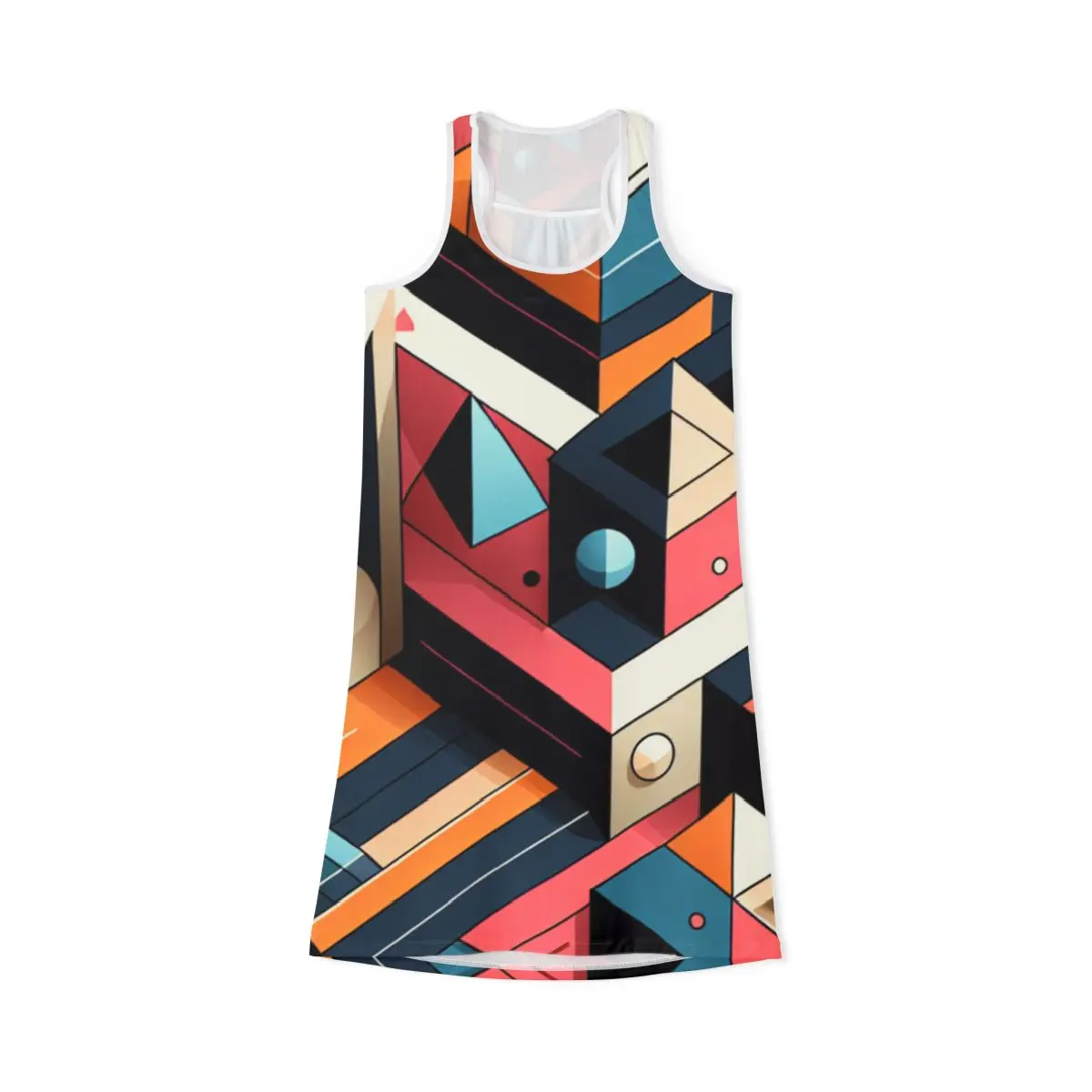"Women's Racerback Dress: Summer, Midi, Plus Size, XS, Athletic, Golf, Casual, Knee-length, Tennis - Trendy- Racerback Dress
