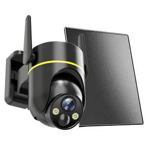 2K QHD 4G LTE Solar Security Camera Outdoor, No WiFi Needed, Battery Powered Color Night Vision, PTZ AI Motion Detection, Off Grid Surveillance for Farm/Ranch/Garage – SIM Card Included home safety