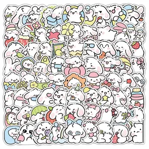 102pcs Cute Bunny Stickers, Adorable Hand Account Material, Notebook Decals, Perfect for Scrapbooking and Journaling, Sticker Packs