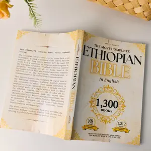 Notebook 2-Piece Orthodox Bible Study Notebook Set, Complete English Ethiopian Bible Collection with 1300 Books, Enoch, Jubilees & Full Apocrypha for Biblical Study & Spiritual Reading