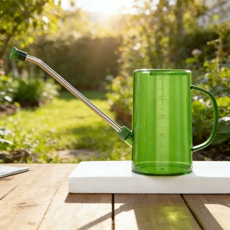 Long Mouth Watering Can, Plant Watering Devices, with Spray Nozzle, Durable Plastic, Ideal for Home Gardening, Potted Plants & Outdoor Use, Long Spout Design Prevents Root Rot, Fine Mist Spray, Gardening Tool for Flowers, Gardening Accessories
