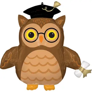 Wise Owl Graduation Foil SuperShape Balloon