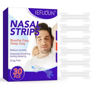 SEFUDUN Smooth Breathing Nasal Strip, each box contains 30 pieces. You can choose from black and transparent colors. It helps ensure smooth breathing at night and reduces the chance of snoring, allowing you to enjoy a peaceful night.
