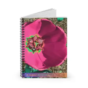 Wonderkul Notebook #076 - 6x8 Spiral Ruled Line, 118 Pages, Custom-Designed Front Cover Art
